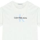 Girls White Logo T-Shirt, 1, hi-res