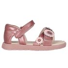 Younger Girls Pink Flower Sandals, 3, hi-res