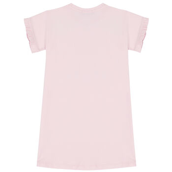 Girls Pink Logo Dress