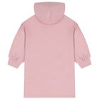 Girls Pink Bag Hooded Dress, 1, hi-res