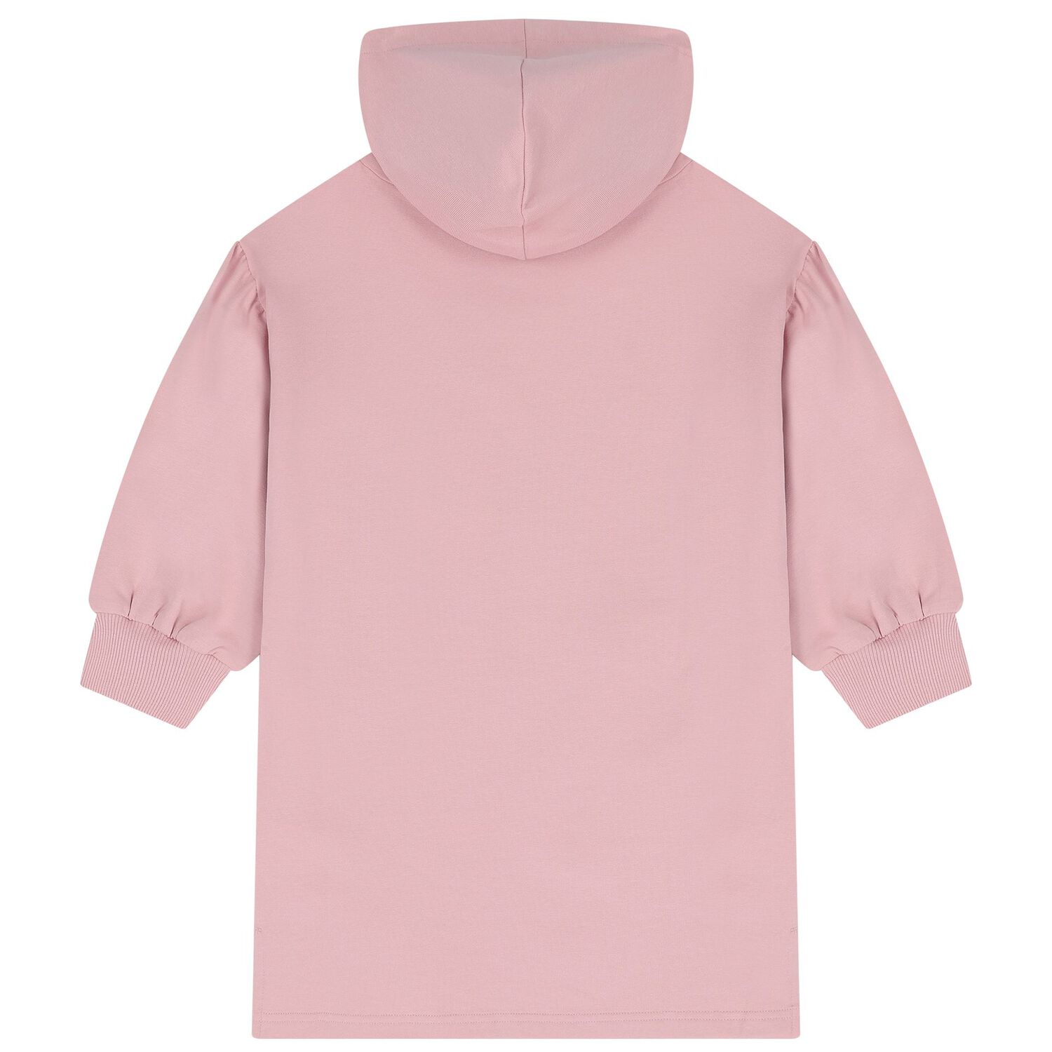 Girls Pink Bag Hooded Dress, 1, hi-res