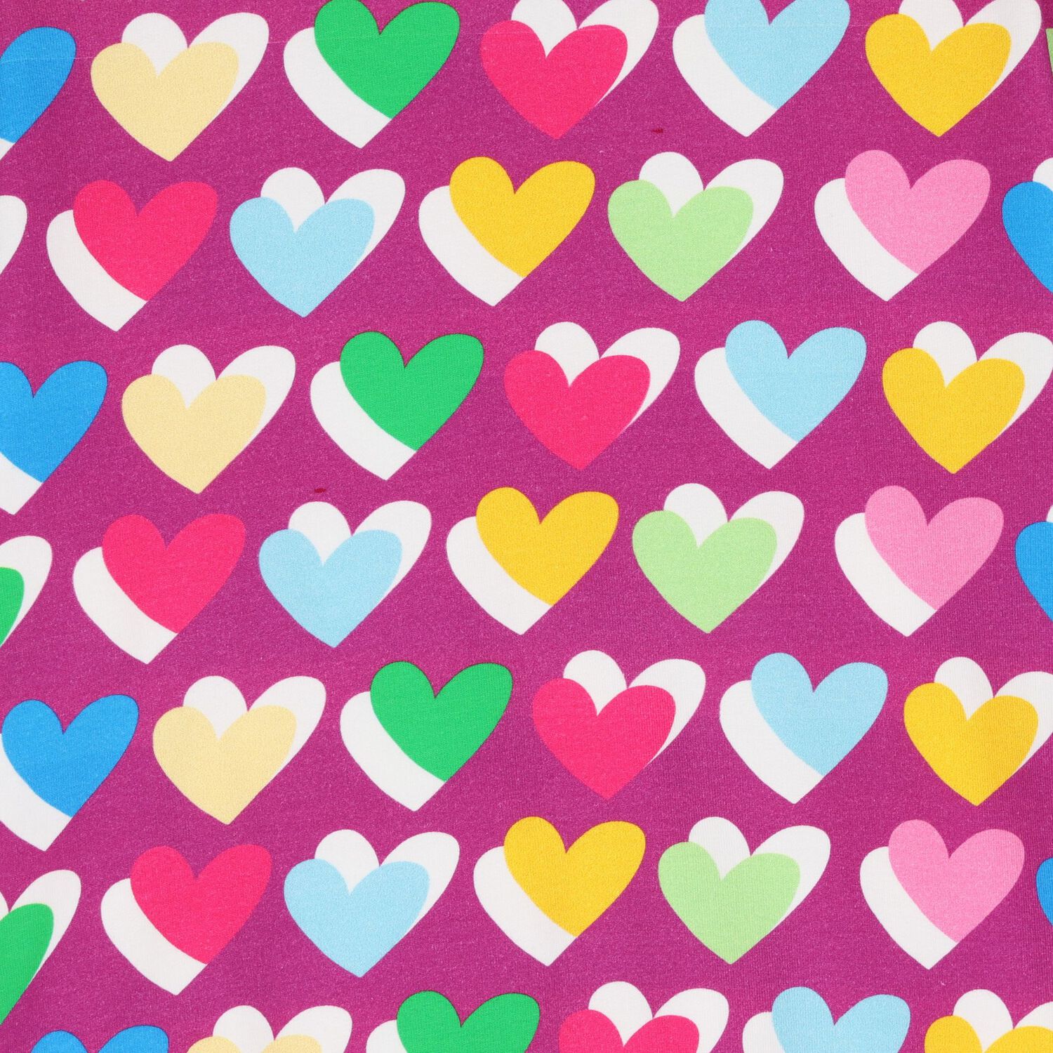 سويت شيرت بناتي على شكل قلب باللونين الأرجواني والوردي, 1, hi-res