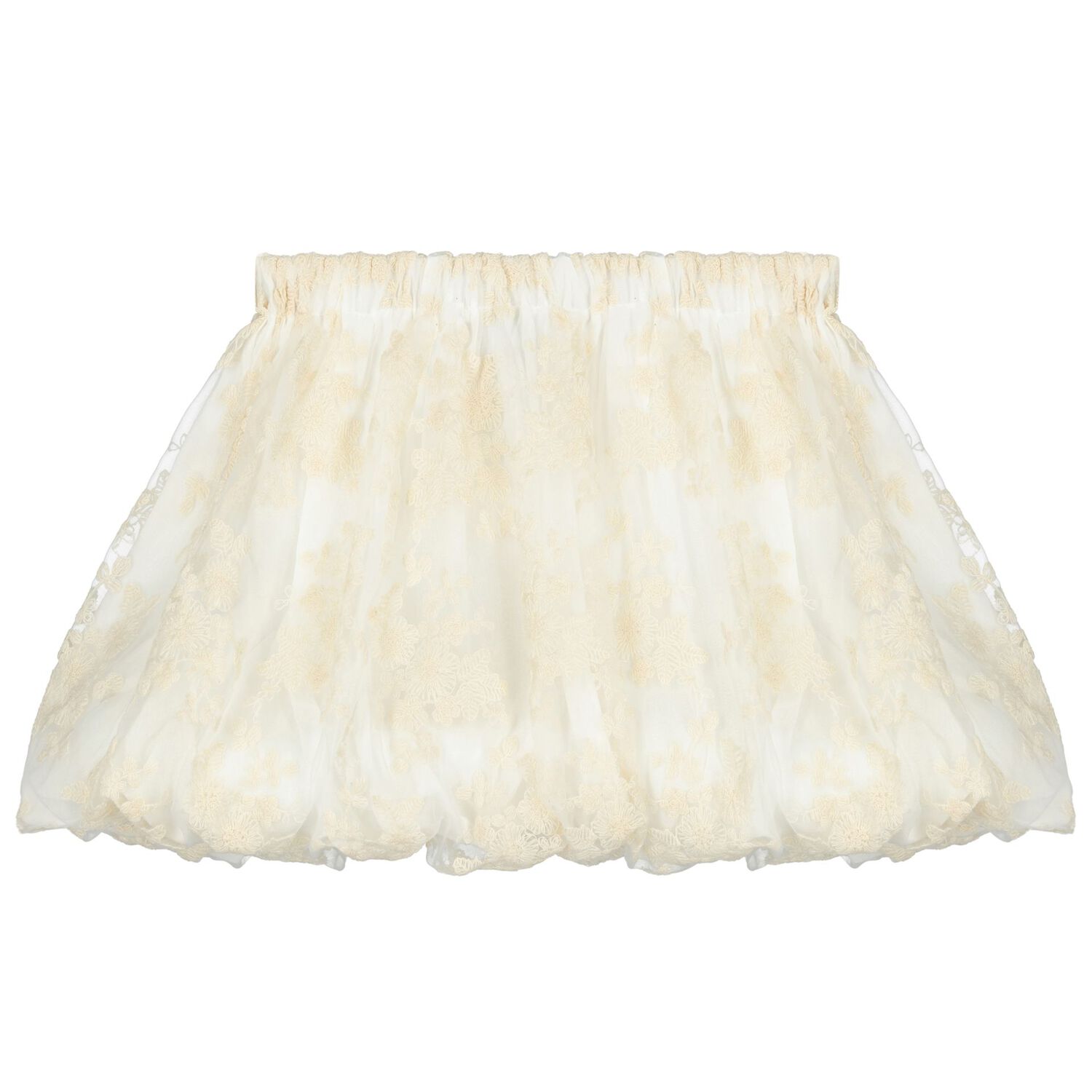 Girls Beige Floral Skirt Set, 1, hi-res image number null