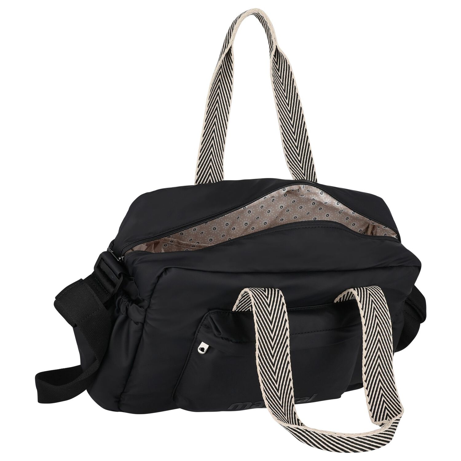 شنطة مواليد أطفال جلد  باللون الأسود , 1, hi-res