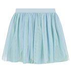 Girls Blue Tulle Skirt, 2, hi-res
