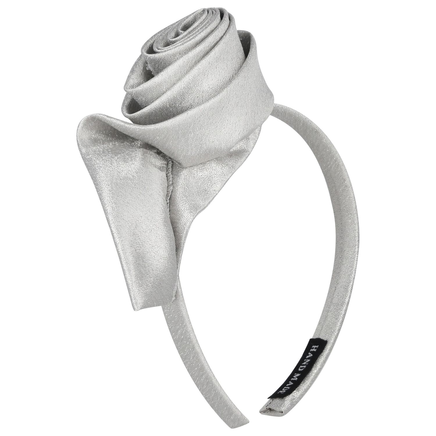 Girls Silver Rose Headband, 1, hi-res image number null