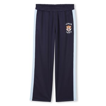 Navy Blue Tiger Logo Joggers
