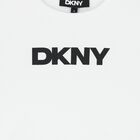 تي شيرت بالشعار  باللون الأبيض للبنات, 2, hi-res