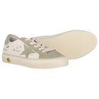 Ivory & Green Logo Trainers, 1, hi-res
