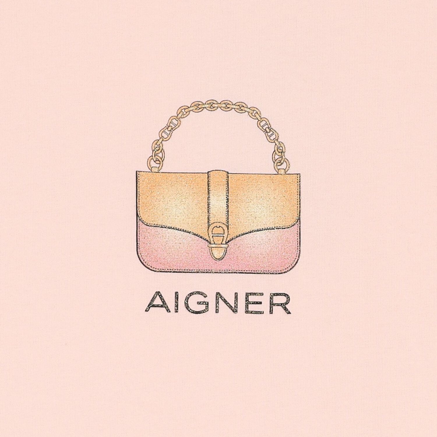 فستان بنات مزين بالترتر بطبعة حقيبة باللون الوردى, 3, hi-res image number null