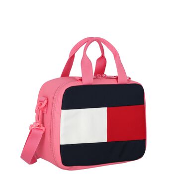 Girls Pink Canvas Logo Lunch Bag ( 28cm )