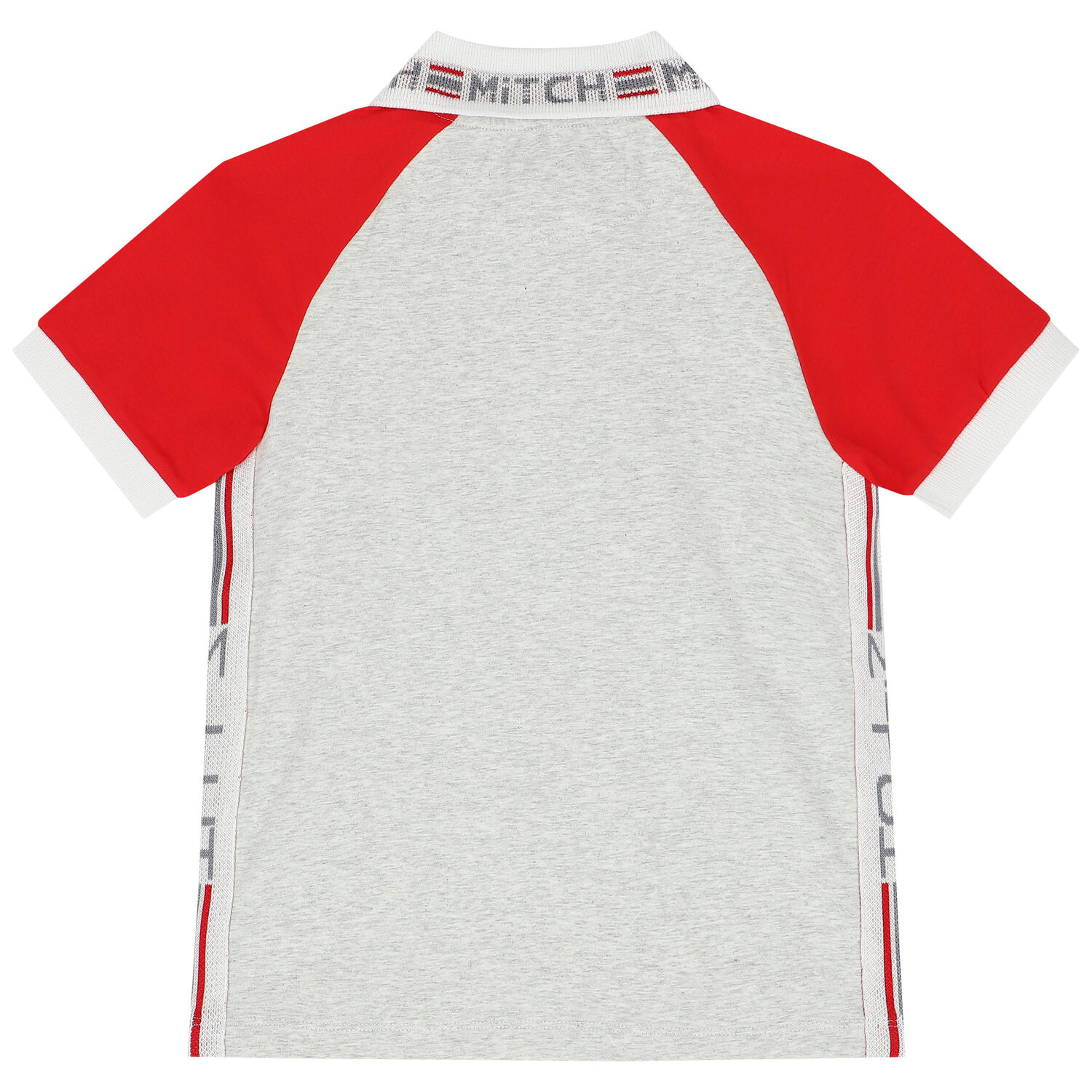 تيشيرت بولو باللون الرمادي والأحمر للأولاد, 1, hi-res