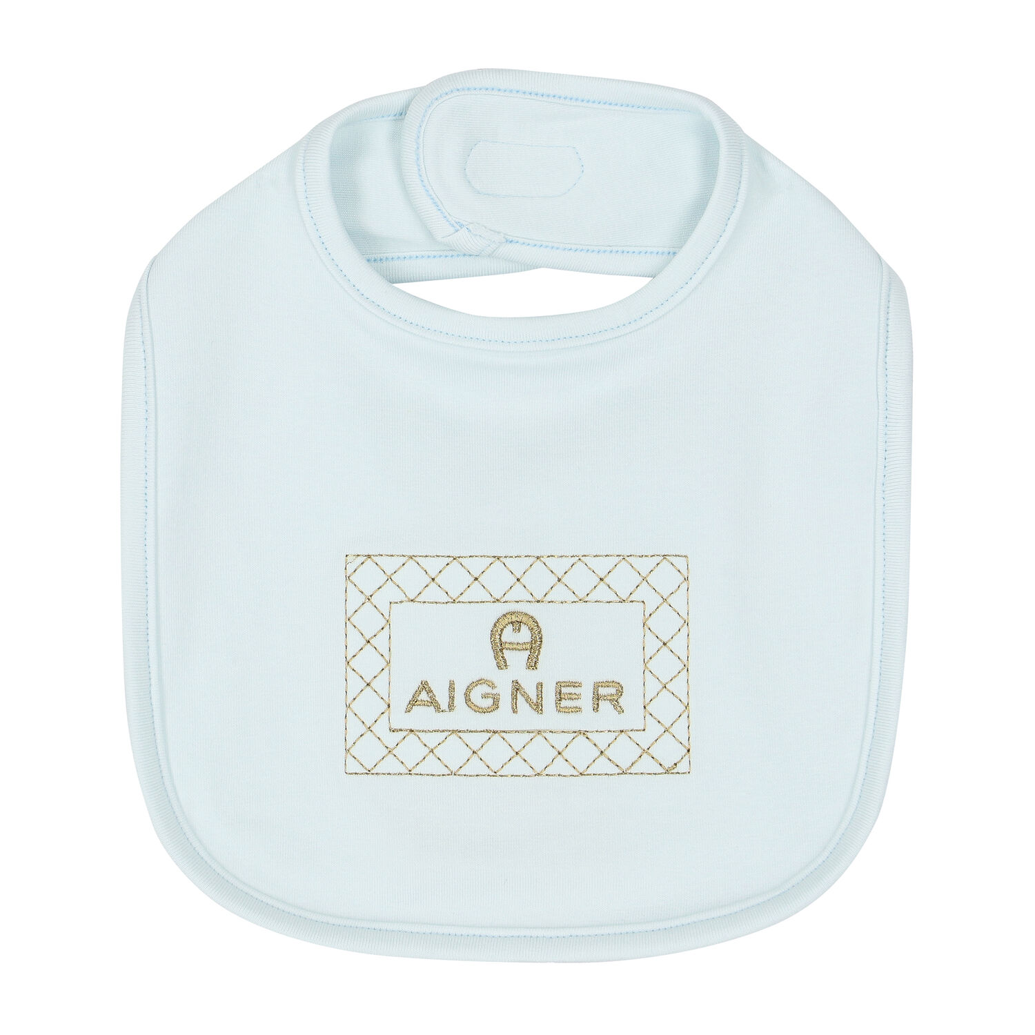 Boys Blue, Ivory & Gold Logo Babygrow Set, 1, hi-res