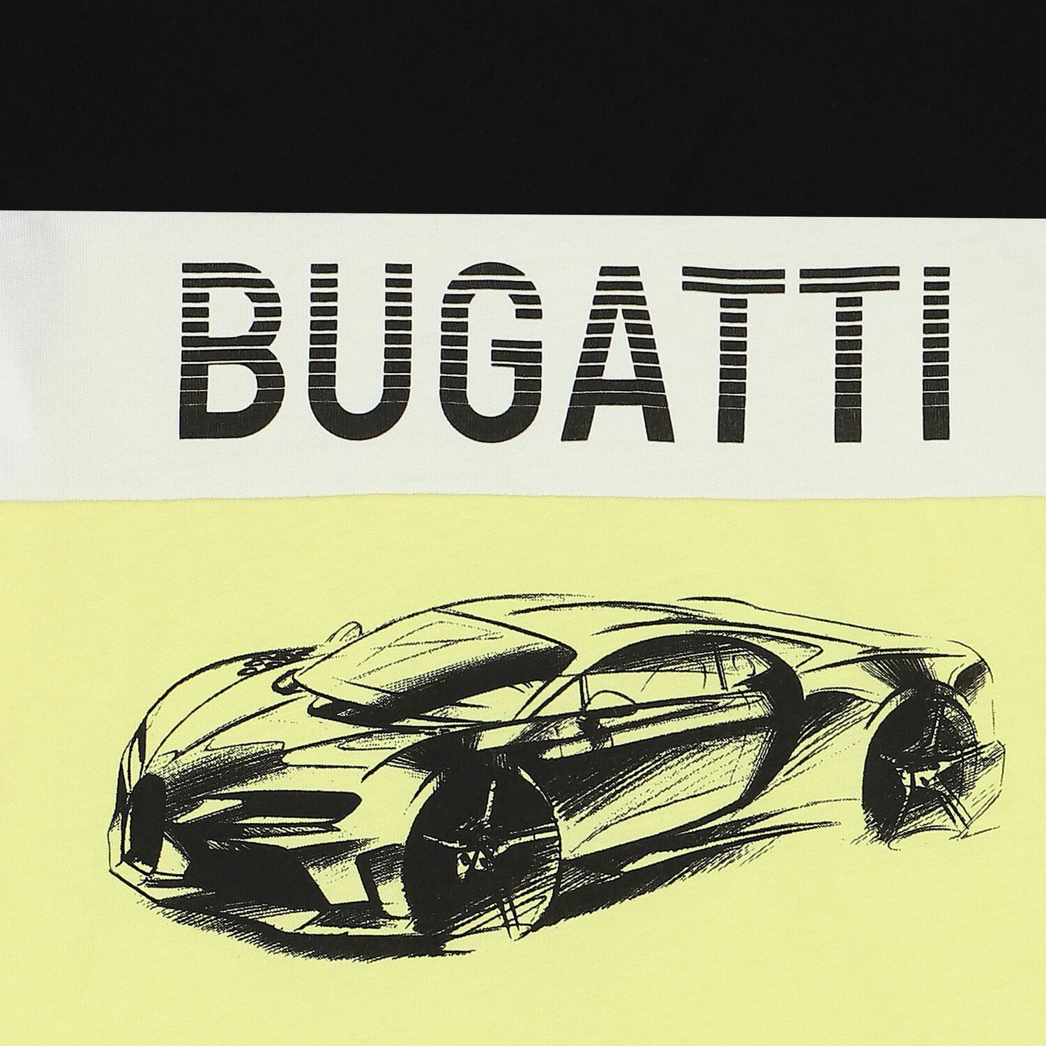 Younger Boys Black, White & Yellow Logo T-Shirt, 1, hi-res