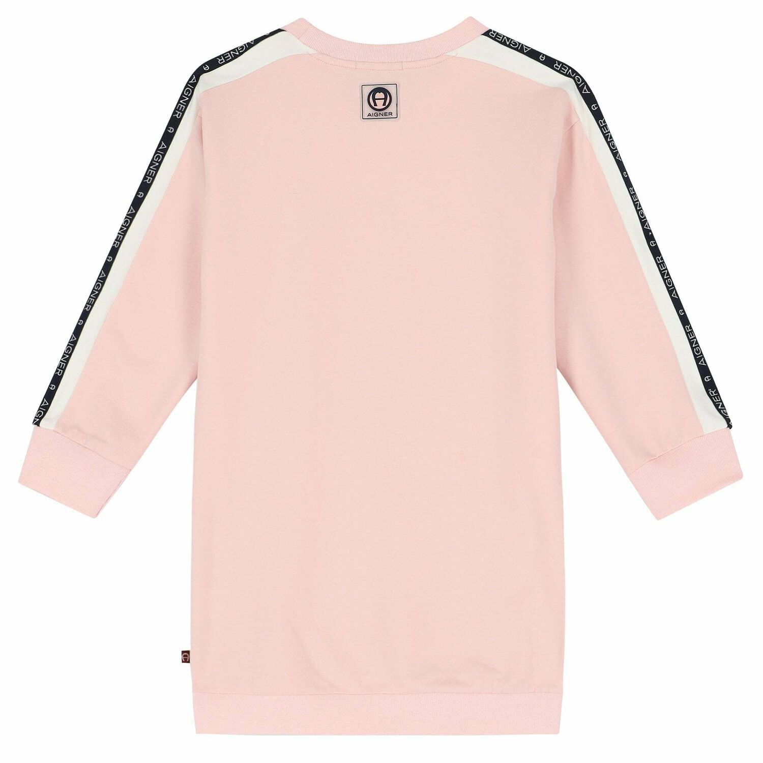 فستان بالشعار باللون الوردى, 2, hi-res