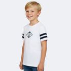 Boys White Logo T-Shirt, 1, hi-res