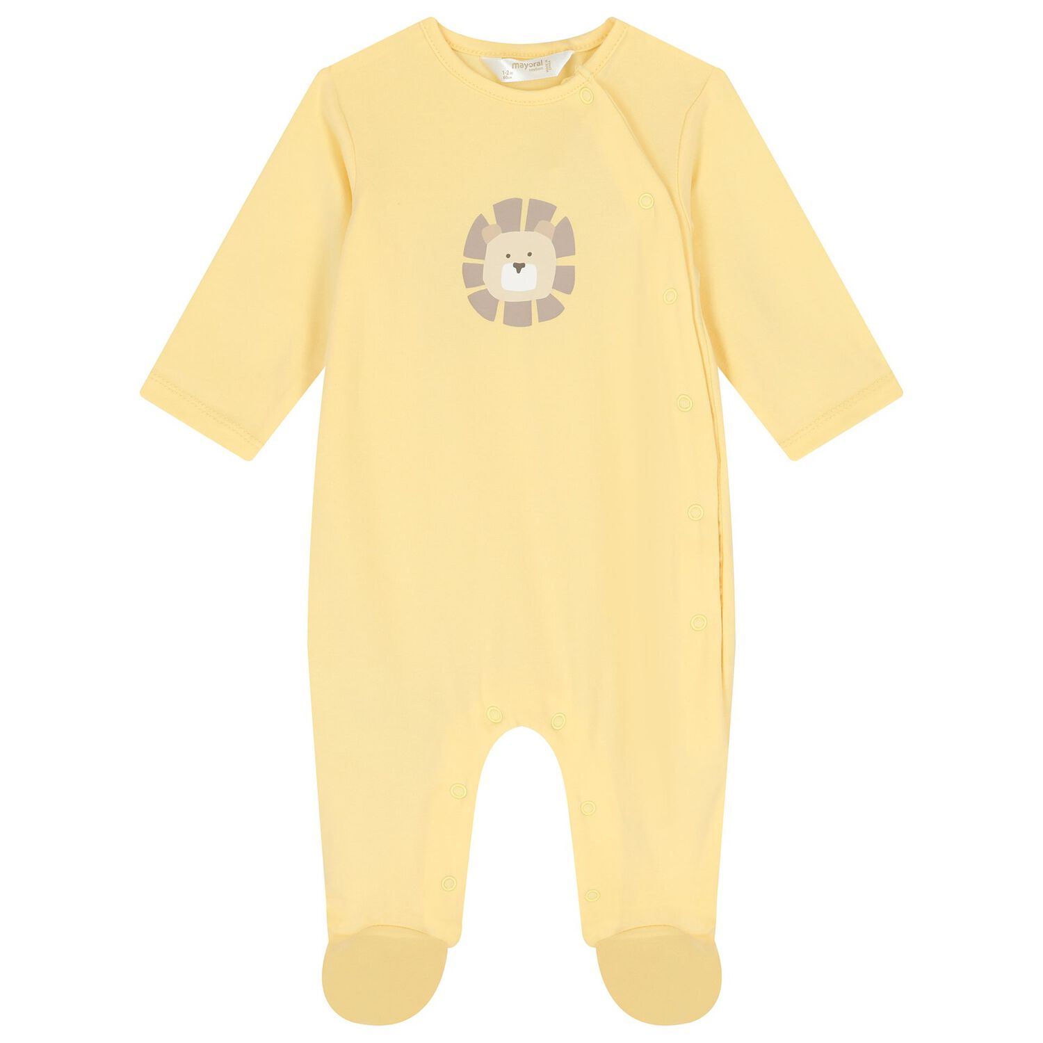 Baby Boys Ivory & Yellow Babygrows ( 2-Pack ), 3, hi-res