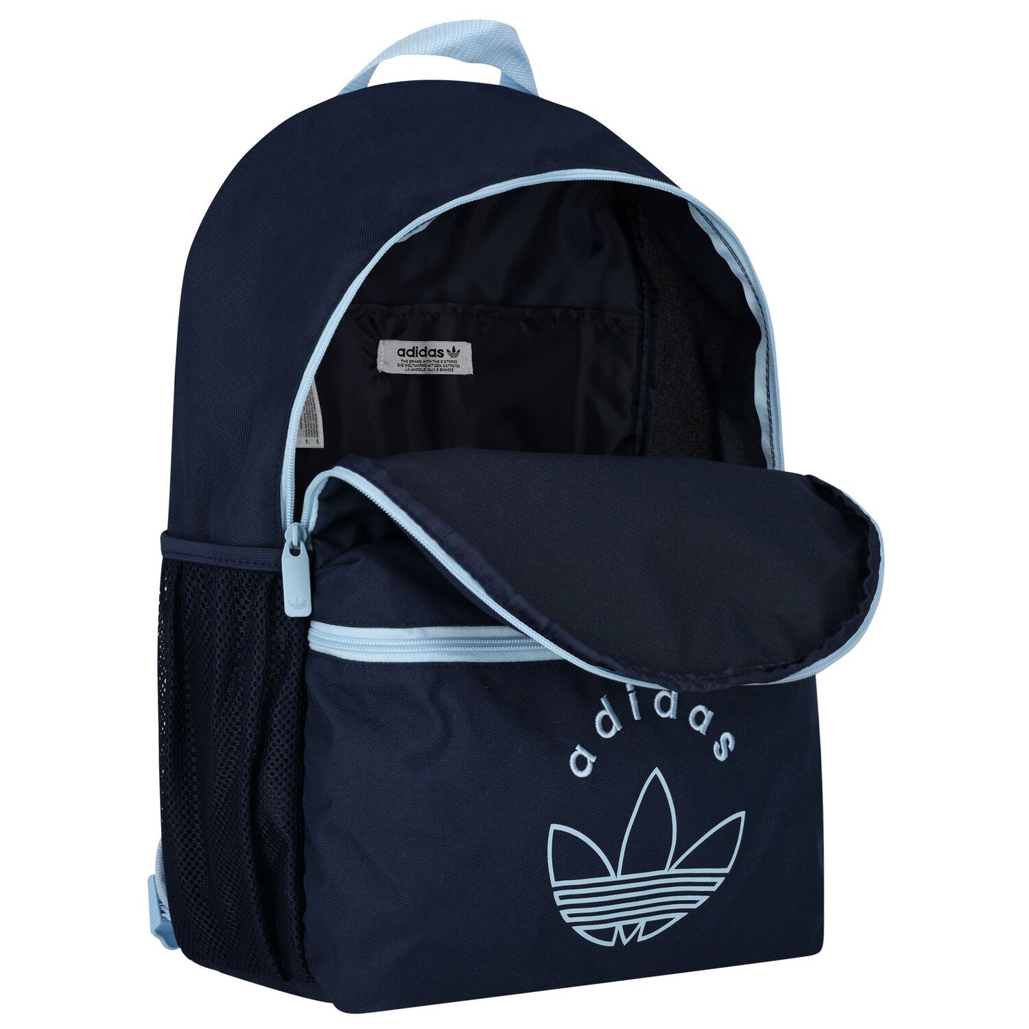 حقيبة ظهر بالشعار باللون الكحلي, 1, hi-res