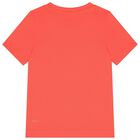 Boys Neon Orange Logo T-Shirt, 1, hi-res