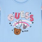 Girls Blue Logo Long Sleeve Top, 1, hi-res