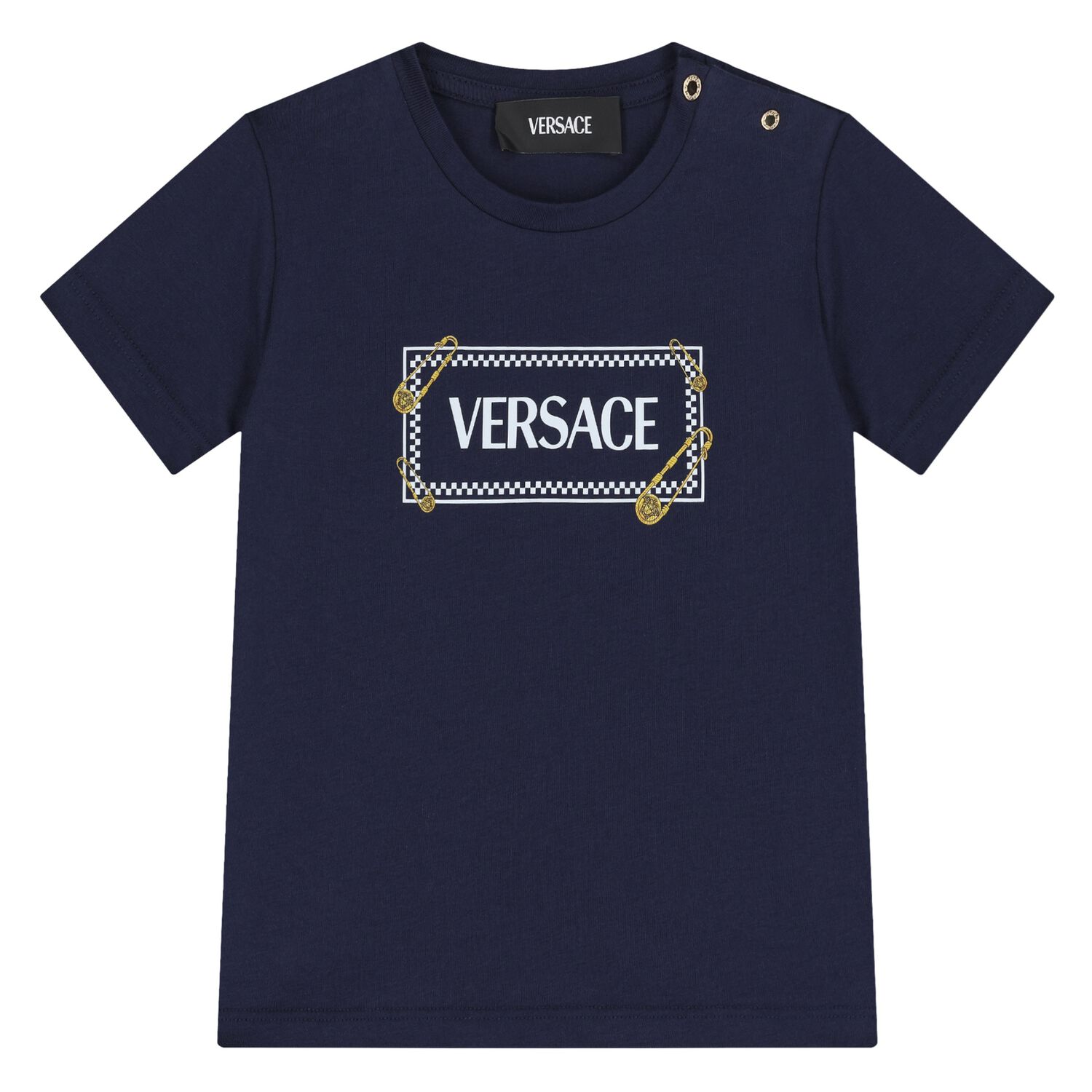 Younger Boys Navy Blue Logo T-Shirt, 1, hi-res image number null