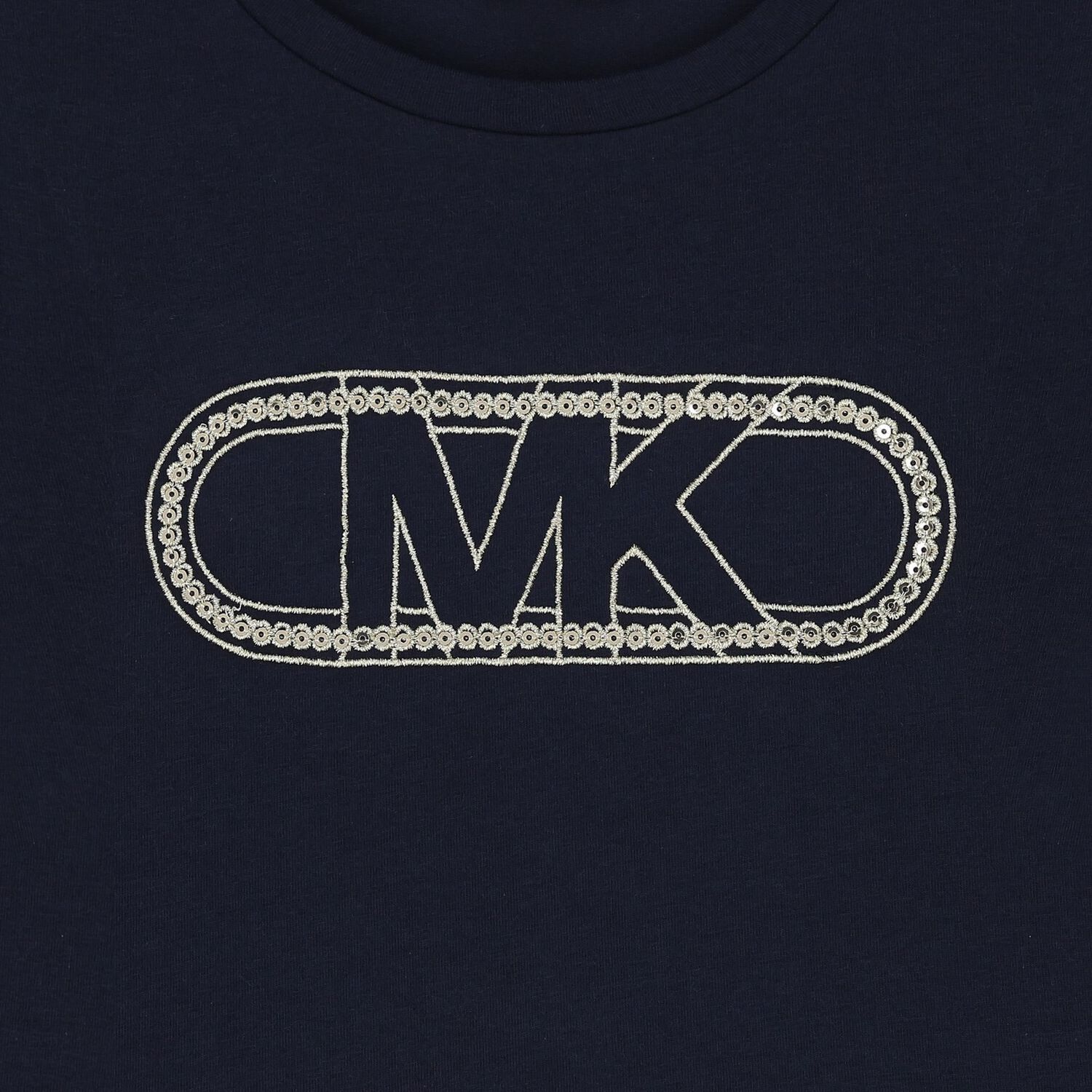 Girls Navy Blue Logo T-Shirt, 2, hi-res image number null