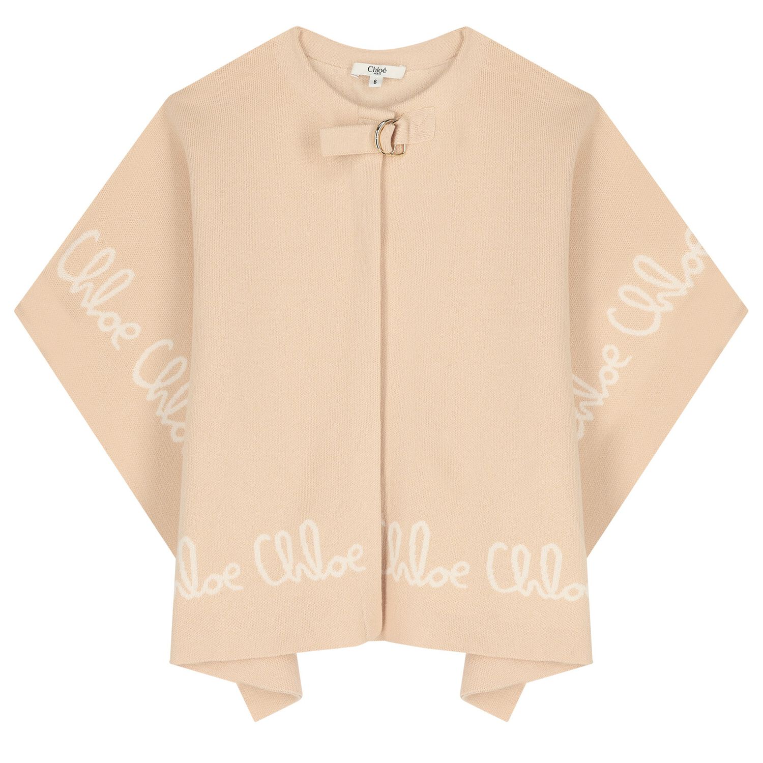 عباءه محبوكه للبنات باللون الوردى , 1, hi-res