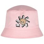 Baby Girls Pink Teddy Bear Logo Baby Hat, 3, hi-res