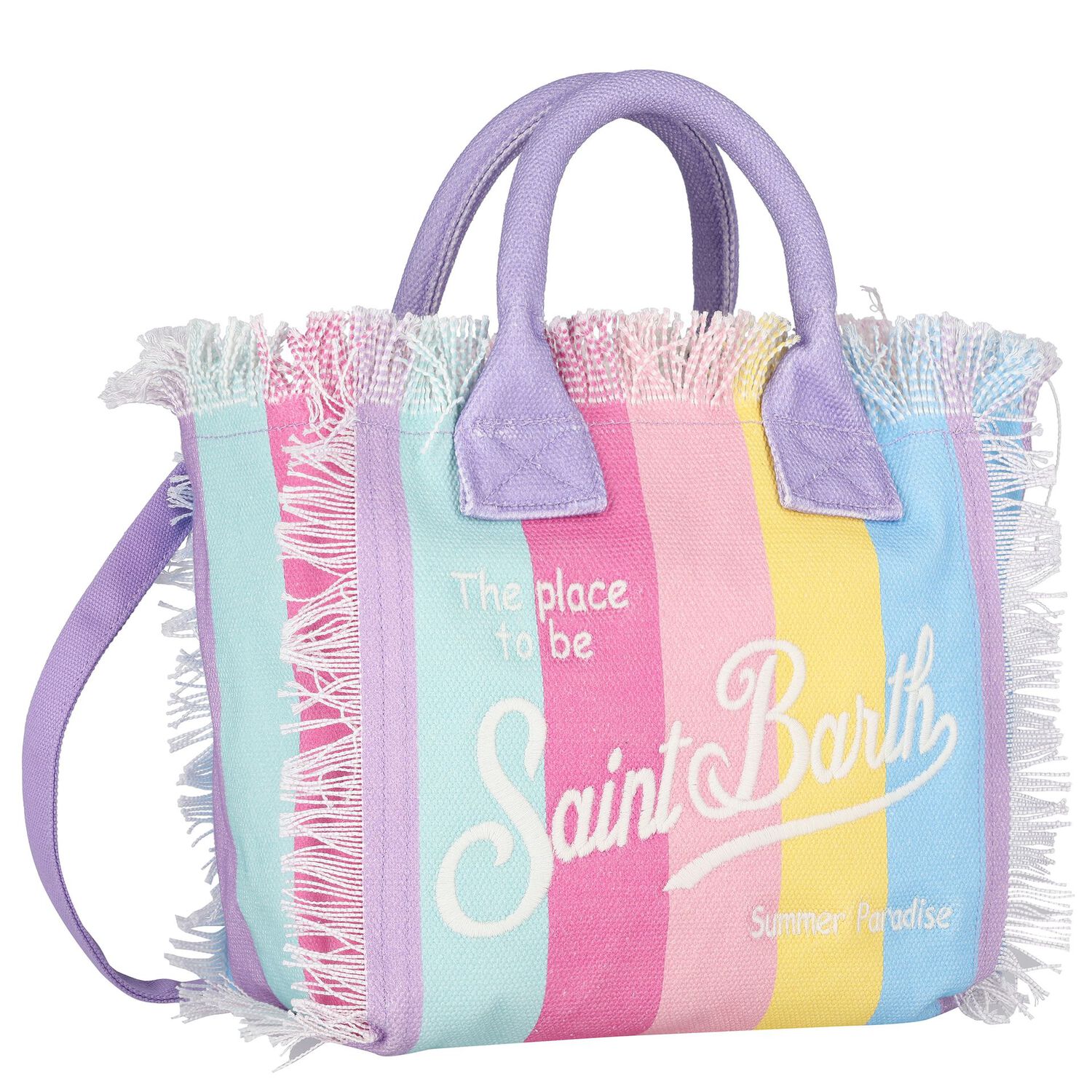 Girls Rainbow Logo Tote Bag, 1, hi-res