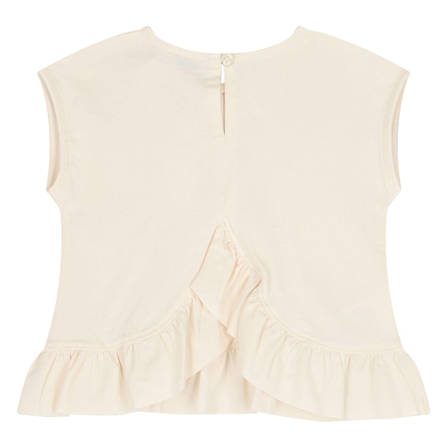 طقم شورتات للبنات الصغيرات باللونين العاجي والأرجواني, 1, hi-res