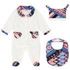 Baby Girls Ivory Vivara Babygrow Gift Set, 1, hi-res