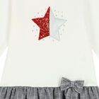 فستان باللون العاجى والفضى, 1, hi-res