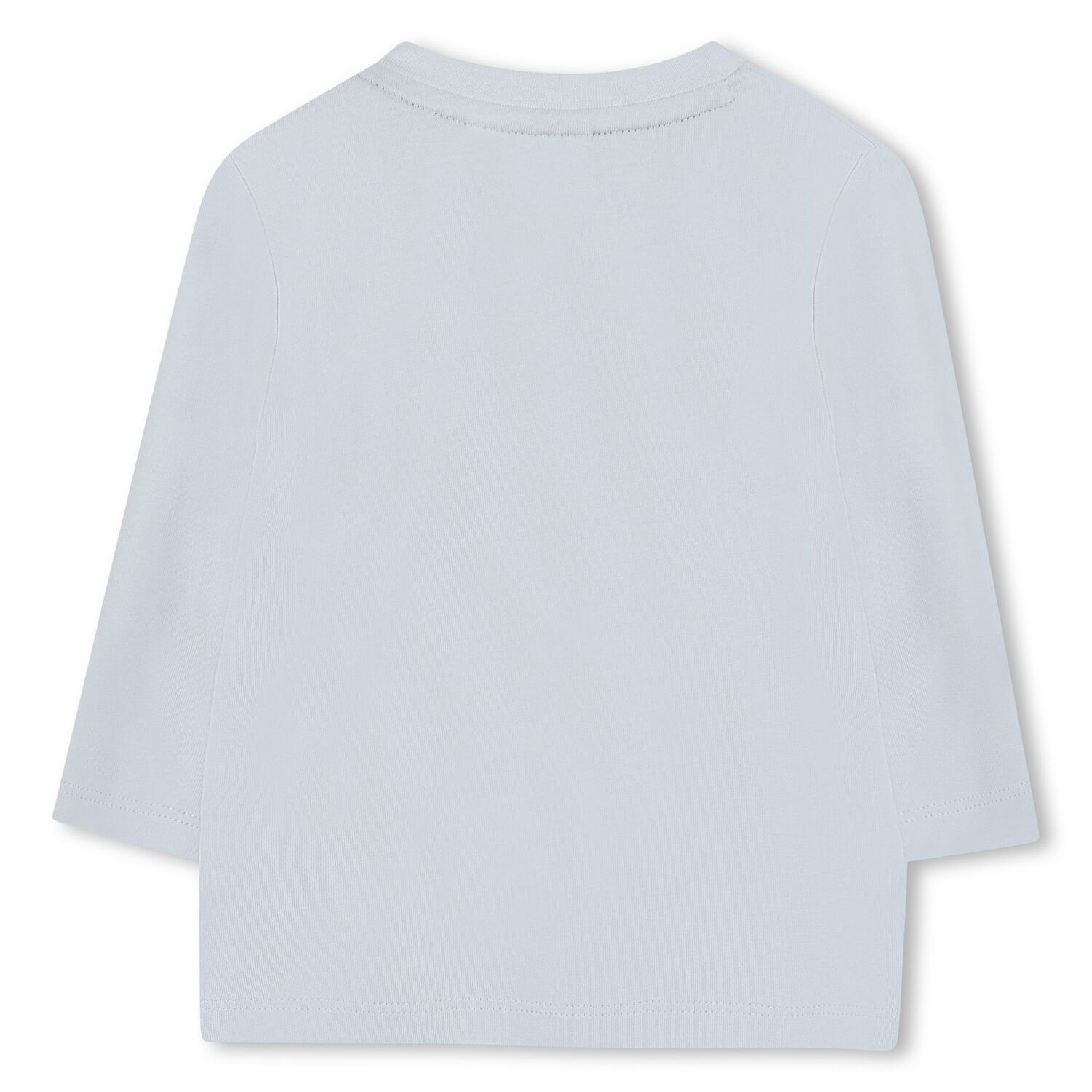 بلوزة بأكمام طويلة وشعار أزرق للأولاد الصغار, 2, hi-res image number null