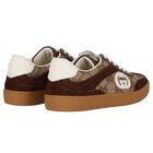 Beige GG logo Canvas Trainers, 1, hi-res