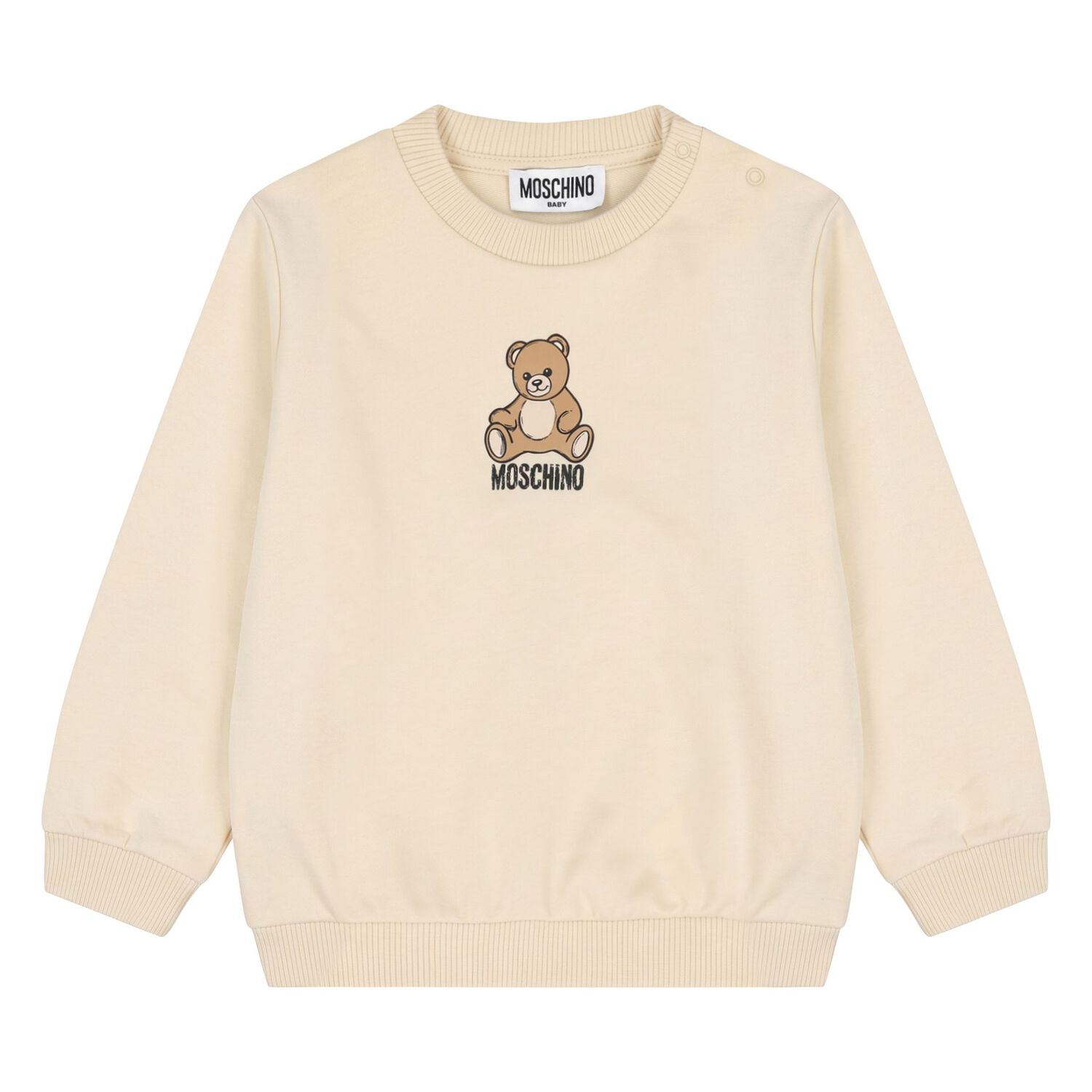Younger Beige Teddy Bear Logo Tracksuit, 2, hi-res