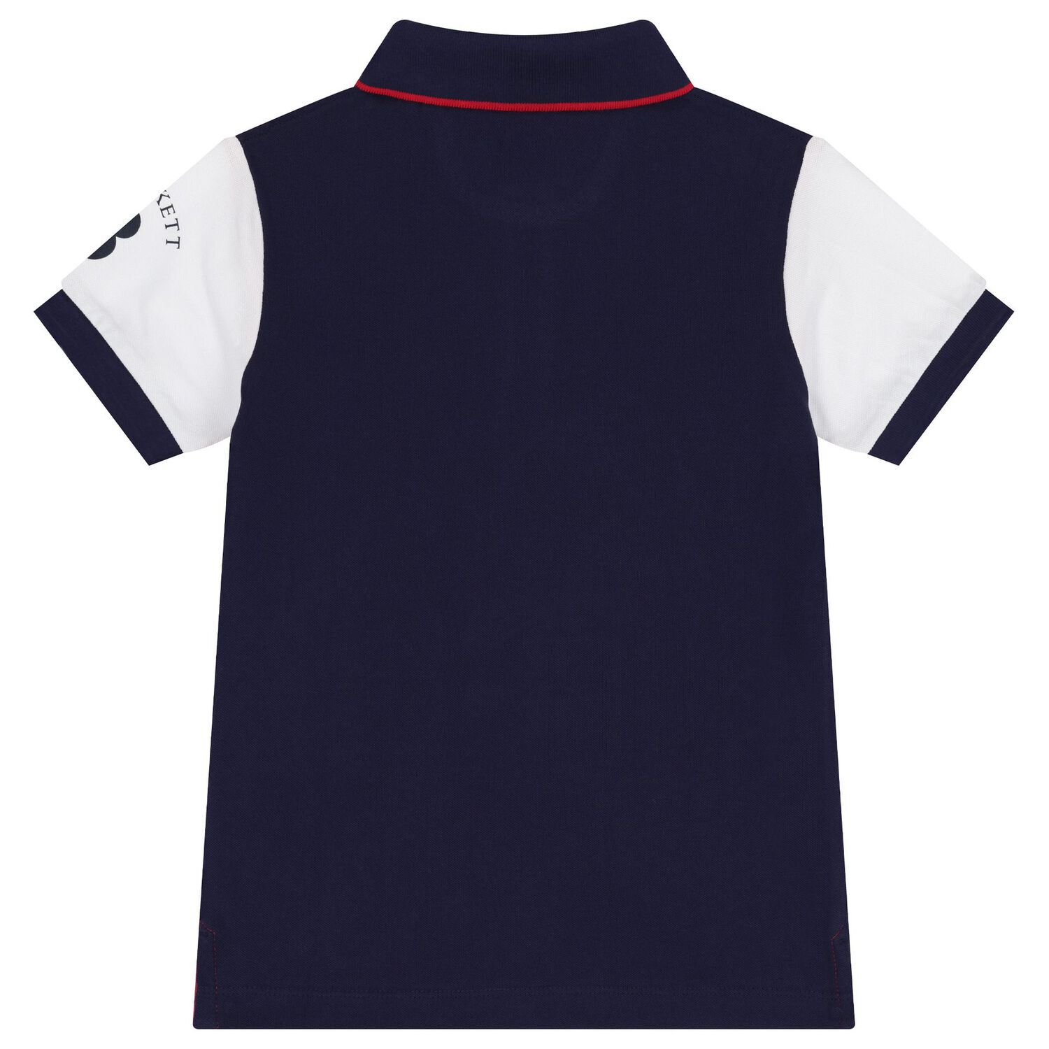 Boys Red & Navy Blue Logo Polo Shirt, 1, hi-res image number null