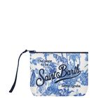 Girls White & Blue Aline Logo Pouch ( 15cm ), 1, hi-res