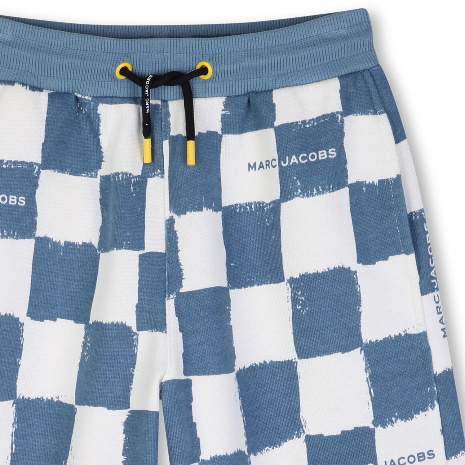 Boys Blue & White Checkerboard Shorts, 1, hi-res
