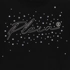 Girls Black Logo T-shirt, 1, hi-res