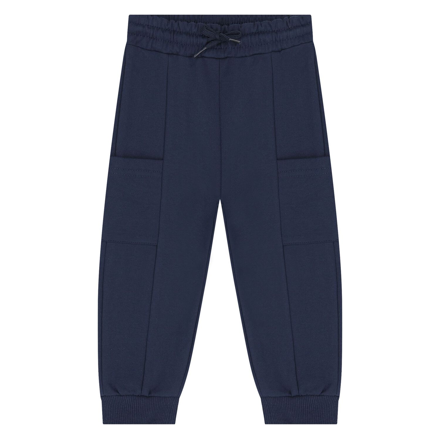 بدلة رياضية للأولاد الصغار من 3 قطع باللون العاجي والأزرق الداكن, 1, hi-res