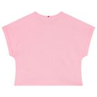 Girls Pink Logo T-Shirt, 1, hi-res