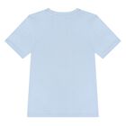 Younger Boys Blue Logo T-Shirt, 3, hi-res