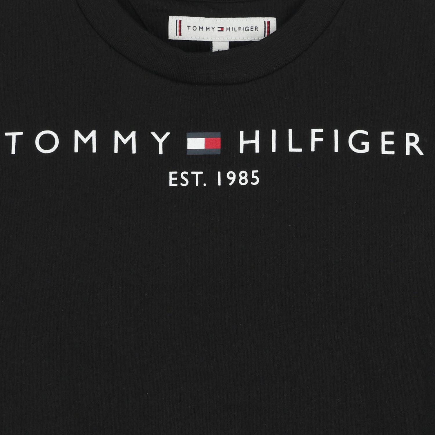 Boys Black Logo T-Shirt, 1, hi-res