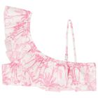 بيكيني بنات بطبعة باللون الابيض و الوردي, 1, hi-res