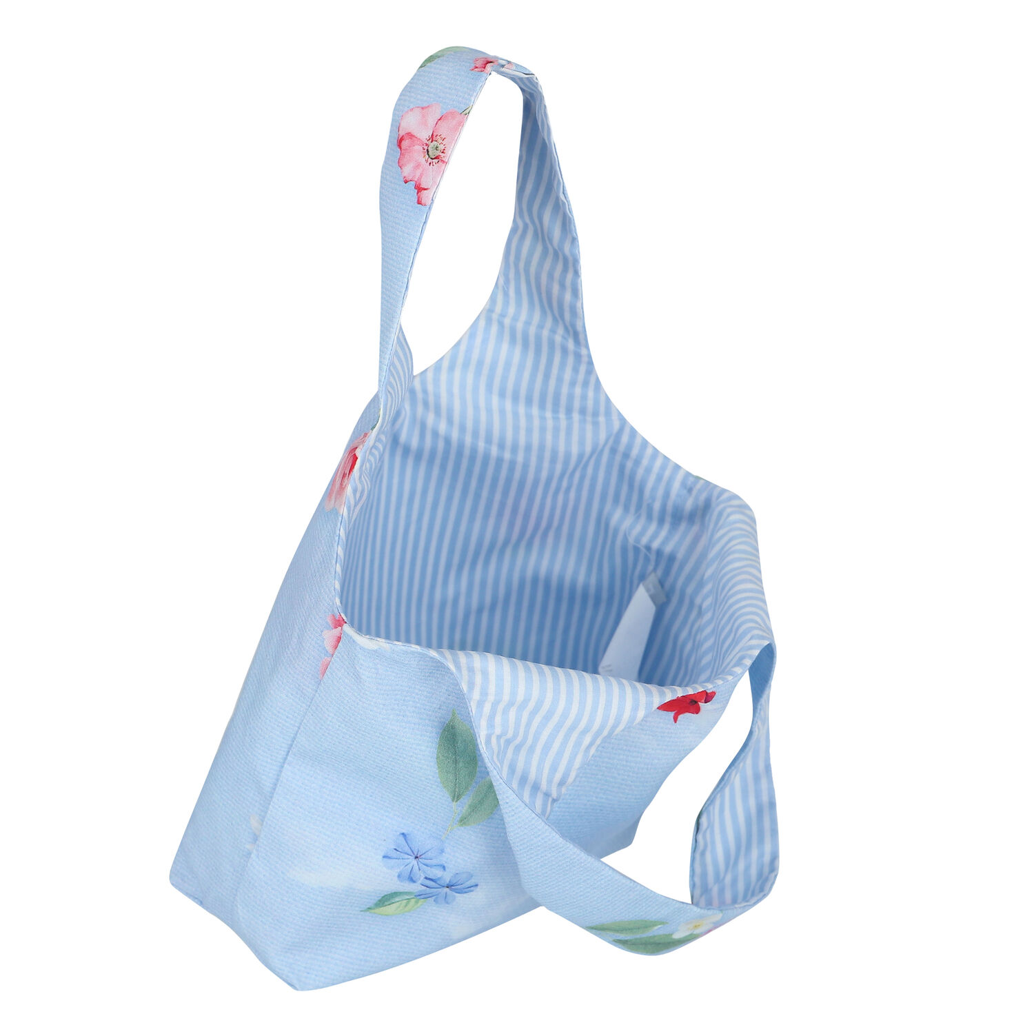 حقيبة عيد بطبعة الزهور باللون الأزرق, 3, hi-res