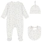 Baby Girls White & Pink Babygrow Set, 1, hi-res
