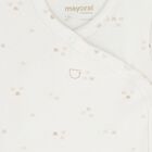 White Teddy Bear Baby Bodysuit, 1, hi-res