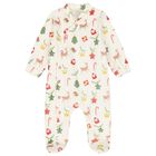 Baby Boys Ivory Festive Babygrow Set, 1, hi-res
