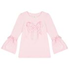 Girls Pink Logo Bow Skirt Set, 1, hi-res