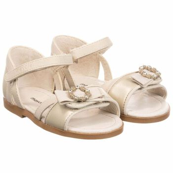 Younger Girls Gold Sandals